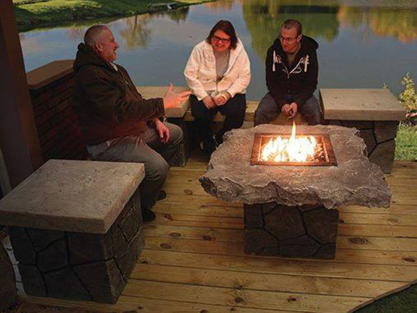 Fire Pit with Benches